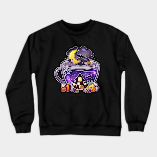 Haunted Halloween Tea Crewneck Sweatshirt